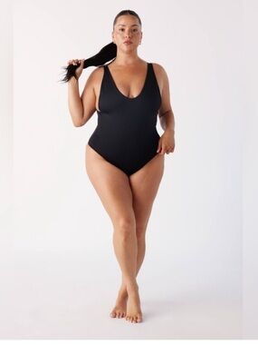 Londre the minimalist one piece black swimsuit - size XXL NWT!